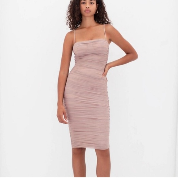 Babaton Dresses & Skirts - Aritzia Babaton Luxor Midi Dress Mauve Pink Size 8